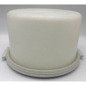 TUPPERWARE Large 12" MAXI Cake & Pie Taker Carrier #1256  1257 Gray Speckled